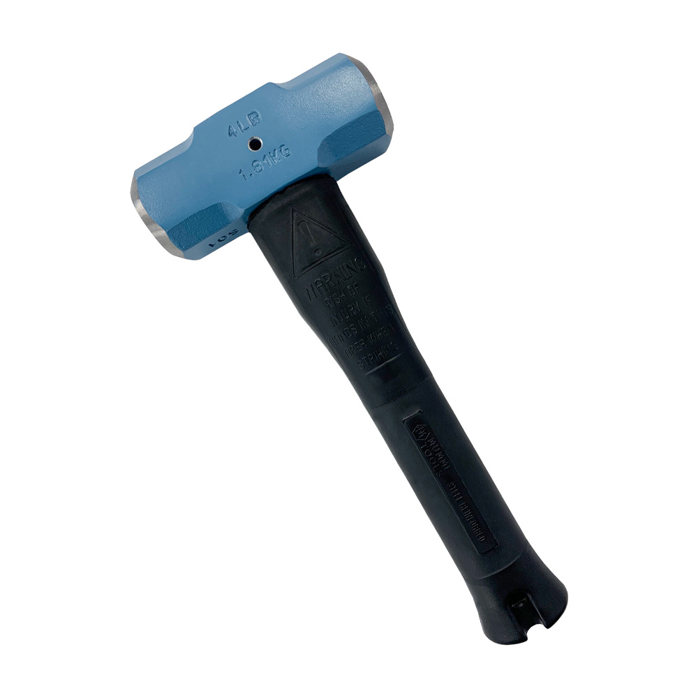 Normalised 4lb Sledge Hammer With Pinned Steel Core Black Fibreglass ...